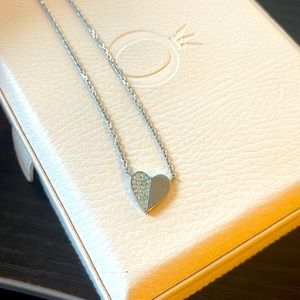 Michael Kors pave heart necklace